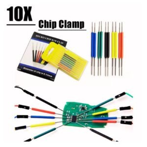 10pcs Chip test Clamp Universal IC test clip BIOS Logic Analyzer SOP SOIC SOP8 SMD pin hook Socket Online burn clip programmer