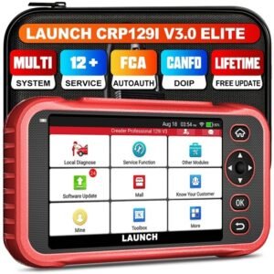 CRP129E Launch Obd2 Car Scanner Code Read Reset Airbag/ABS Transmission Oil Lamp/EPB/SAS/Tire Pressure/Throttle Free Update LifeTime