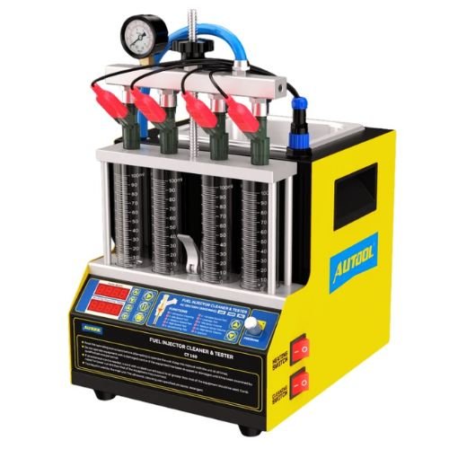 Autool CT160 Fuel Injector Tester, Petrol Injectors Testing Device, 4-Cylinder Heating Ultrasonic Cleaner