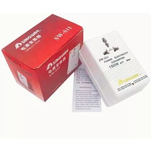 Universal Power Adapter 220V-110V 110V-220V World Travel Worldwide Plug Adapter SW-S11 Voltage Converter 150W Step Down Voltage Converter Dual Channel Transformer