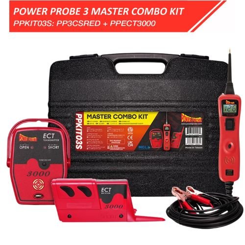 Power Probe IV Master Combo Kit Automotive Repair Tool Includes Power Probe IV with PPECT3000 and Accessories