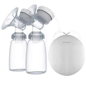 Powerful Breast Pumps Baby Breast Feeding Real Bubee Automatic Double Electric Breast Pump With Milk Bottle Convenient Usb PP Bpa free