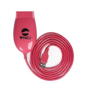 Red VNCI J2534 Nano Compatible with J2534 Passthru & ELM327 Diagnose J1979 Compatible Vehicles Switch Mode Automatically ECU Programming Tool