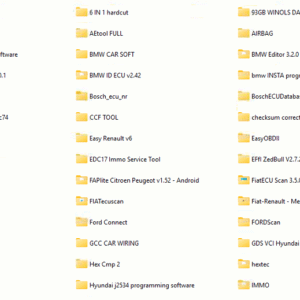 Automobile Repair Software For ECM Remapping, Airbag, Odo-Meter, Radio, Repair Data, Immobilizer, Many Software in 500GB Hard Disk