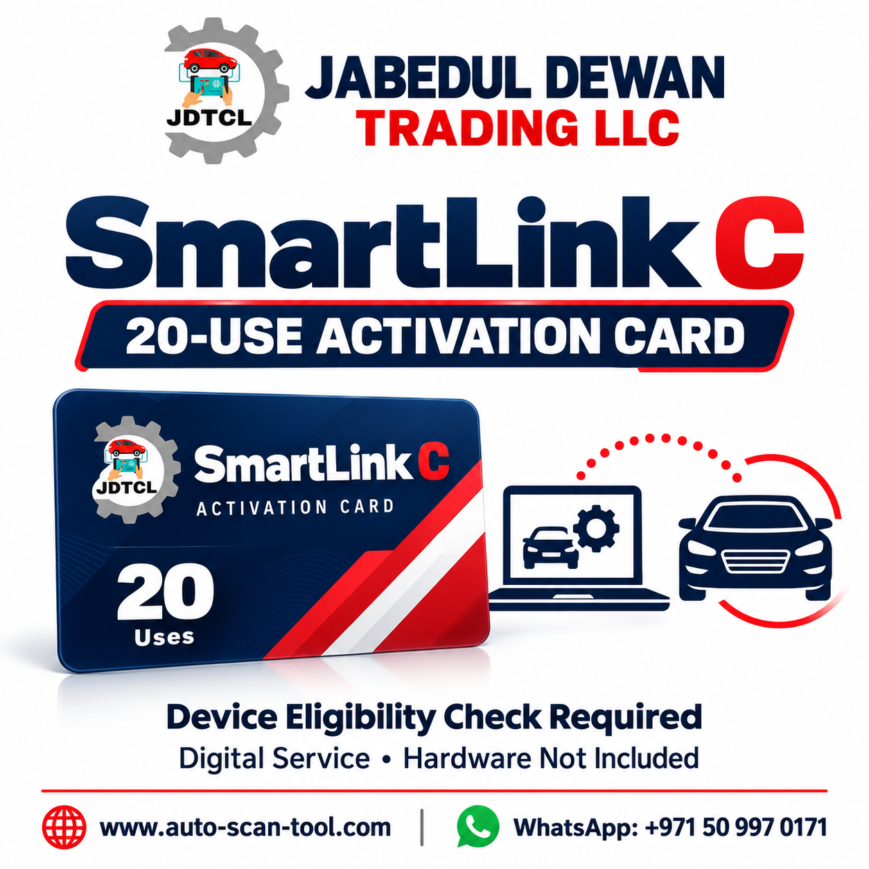 SmartLink C 20-Use Activation Card branded product image by Jabedul Dewan Trading LLC