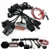 Truck Diagnostic Connector Full Set 8 Car And obd2 Extension Cables obd To obd2 For Scania Car Diagnostic Tool Cable Fit For Volvo Fit For bmw Tools Color- 8 PCS Truck cables