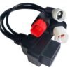 Yamaha 3pin + 4pin + 6pin Motorcycle OBD Diagnostic 4pin CANBUS Cable and 3pin for Kline Euro5 OBD2 6 Pin 3 in 1 Plug Adaptor Cable for superobd Fits