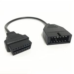 12 Pins to 16 Pins High-Quality OBD2 Adapter Cable for Reliable OBD II Diagnosis