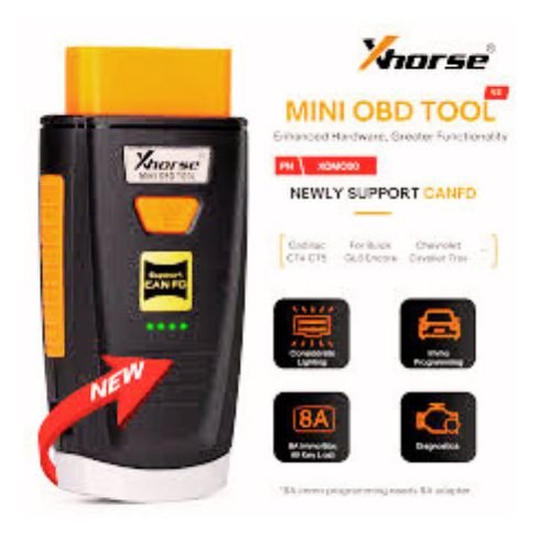 Xhorse VVDI Mini OBD Tool XDMO20EN V2 Supports CAN FD Protocol Key Programmer