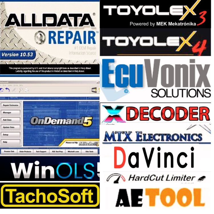 Automobile Repair Software Collection 1000GB Data ALLDATA, MITCHELL, Toyolex3/4, Xdecoder, Airbag, Odo, Radio, ECM Dump File Many More Continue Updateing
