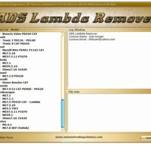 Automotive ECU Customize Programming Software DPF EGR Lambda Remover Download
