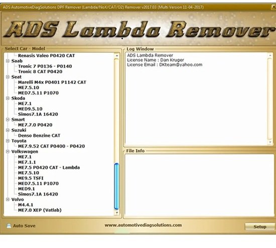 Automotive ECU Customize Programming Software DPF EGR Lambda Remover Download