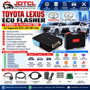 Toyota Lexus ECU Flasher Denso Fujitsu Ten NEC ECU programmer