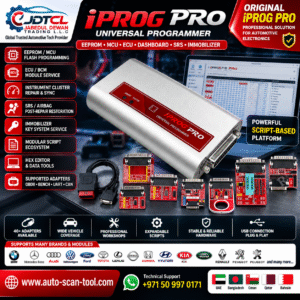 iProg Pro original automotive programmer with adapters for EEPROM MCU ECU BCM SRS and module programming