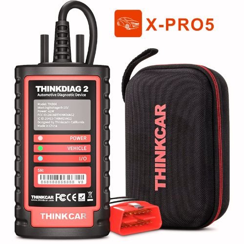 X-Pro5 Russian Automotive Diagnosis Software with Thinkdiag 2 CAN FD Obd2 Bluetooth Terminal Combined Package