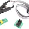 Test Clip, SOIC8 SOP8 Flash Chip IC Test Clip Programming Socket Adapter Board Cable