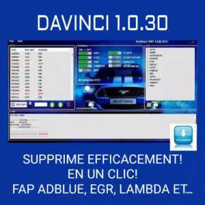 Davinci 1.0.30 Software for DTC,DPF,EGR Removal ECU Remapping