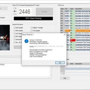 Latest Version TOYOLEX 3 V 7.00.70.2 ECU Chip Tuning Software for Toyota Lexus