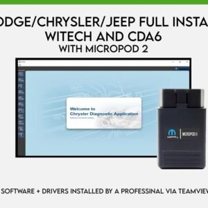 MicroPod 2 with CDA6 CDA 6.15.188 Engineering Software MicroPod2 WiTech-V17.04.27 , Scanner for VIN EDITING DODGE/CHRYSLER/JEEP/FIAT
