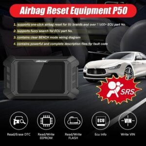 OBDSTAR P50 Support Airbag, Battery, BCM,SAS, Key ECU Reset Cover 102 Brands and Over 15900 ECU Part No by OBD BENCH Full Version
