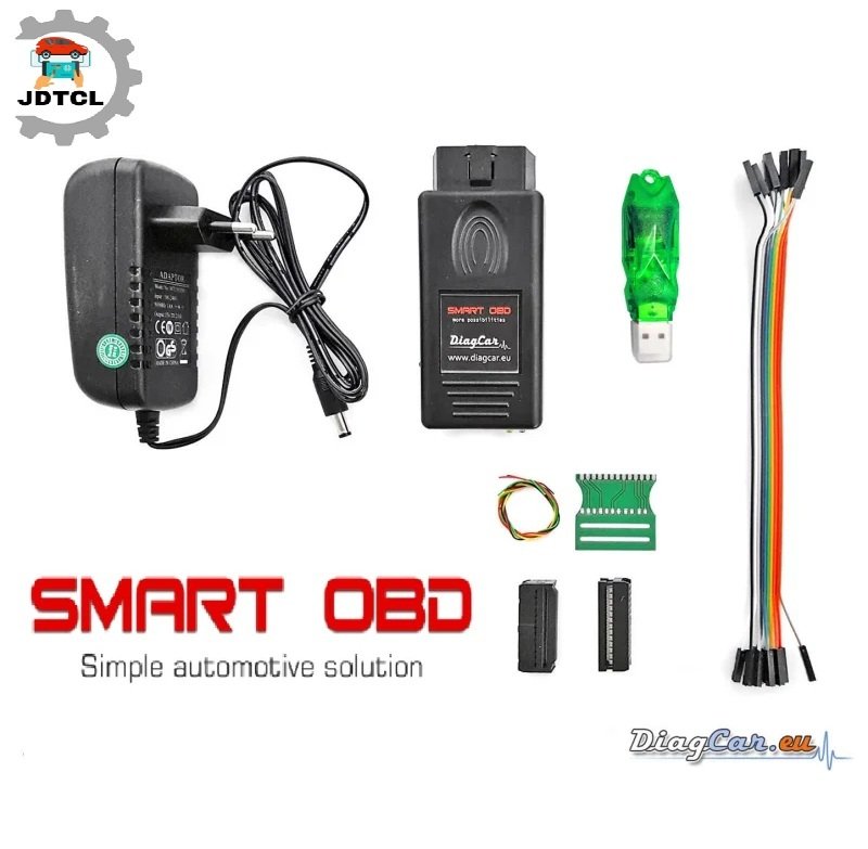 Smart OBD Airbag Crash Data Repair Service Start Pack CAN Tool Diagcar Europe