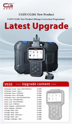 CGDI CG201 Hand-Held OBD Mileage Correction Programmer Supports D70F35XX S6J3001 R7F7014XX