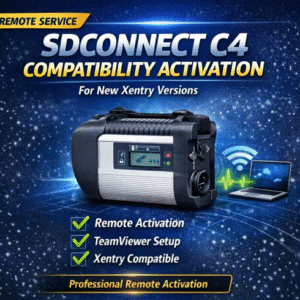 Xentry SDConnect C4 Compatibility Activation for Mercedes-Benz Vehicle's Remote Setup Service Online