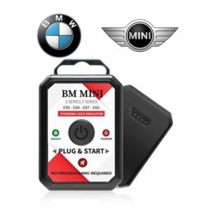 BMW Steering Lock Emulator Mini Cooper R55, R56 -E60, E61, E63 -E64- E84 - E87 - E90, E91, E92, E93- 3 Series 5 Series ELV ESL