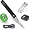 Compact Soldering Iron Cordless USB Rechargeable Soldering Iron Portable Safer Welding Tools Home DIY Handheld Soldering Pen