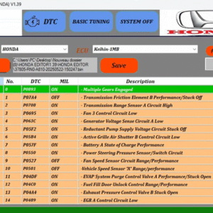 Honda Multi Editor ECU Editing Software Version1.39