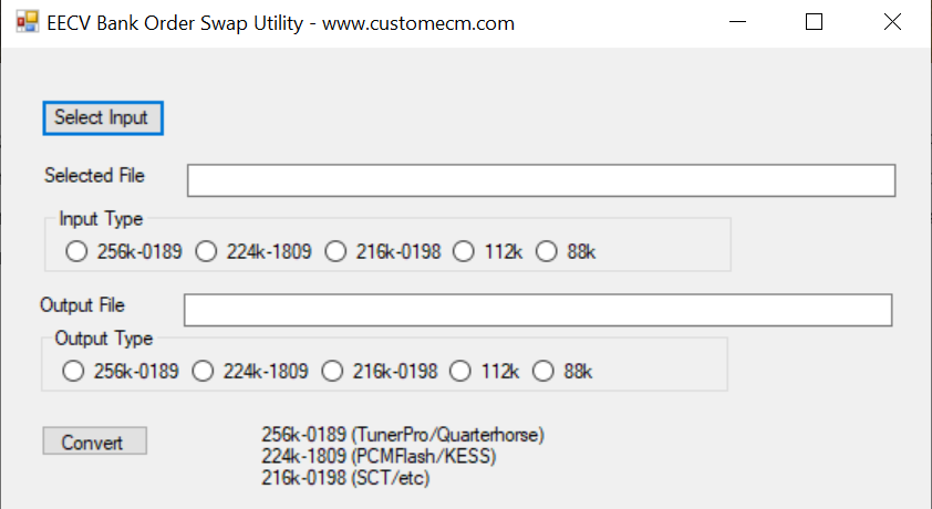 Ford EEC-V Bank Order Swap Utility