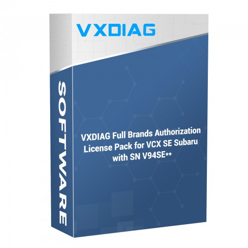 The VXDIAG Full Brands Authorization License Pack for VCX SE Subaru