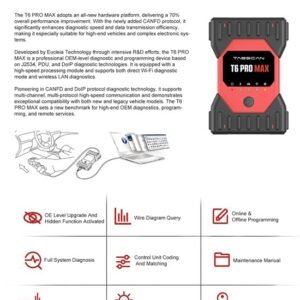 Tabscan T6 Pro Max Diagnostic Programming Tool 13 in One OE Level Automotive Scanner