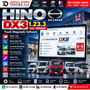 HINO DX3 1.23.3 Full truck diagnostic software - Jabedul Dewan Trading LLC