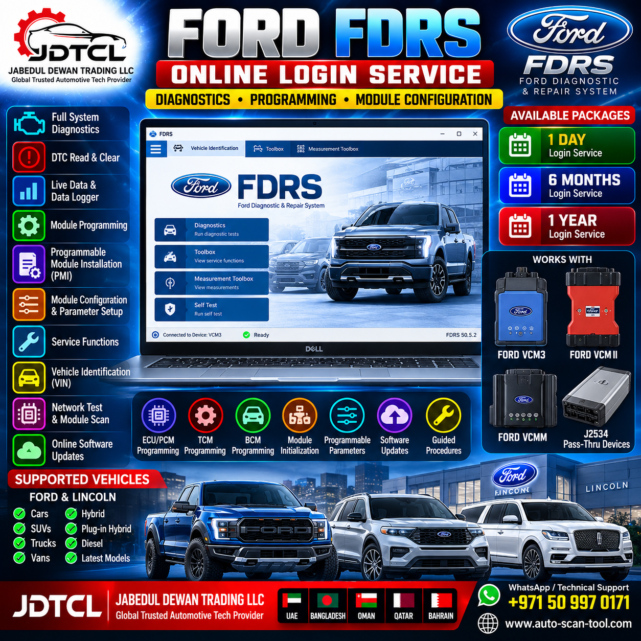 Ford FDRS Online Login Service – Diagnostics & Module Programming