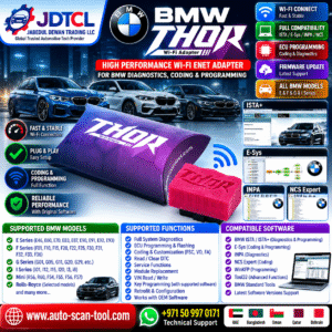 BMW THOR Wi-Fi OBD2 adapter for BMW and MINI diagnostics coding programming and supported flashing applications