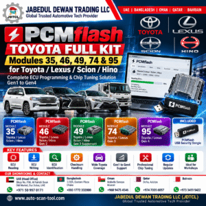 PCMflash Toyota Lexus Scion Hino ECU programming kit with Modules 35 46 49 74 and 95