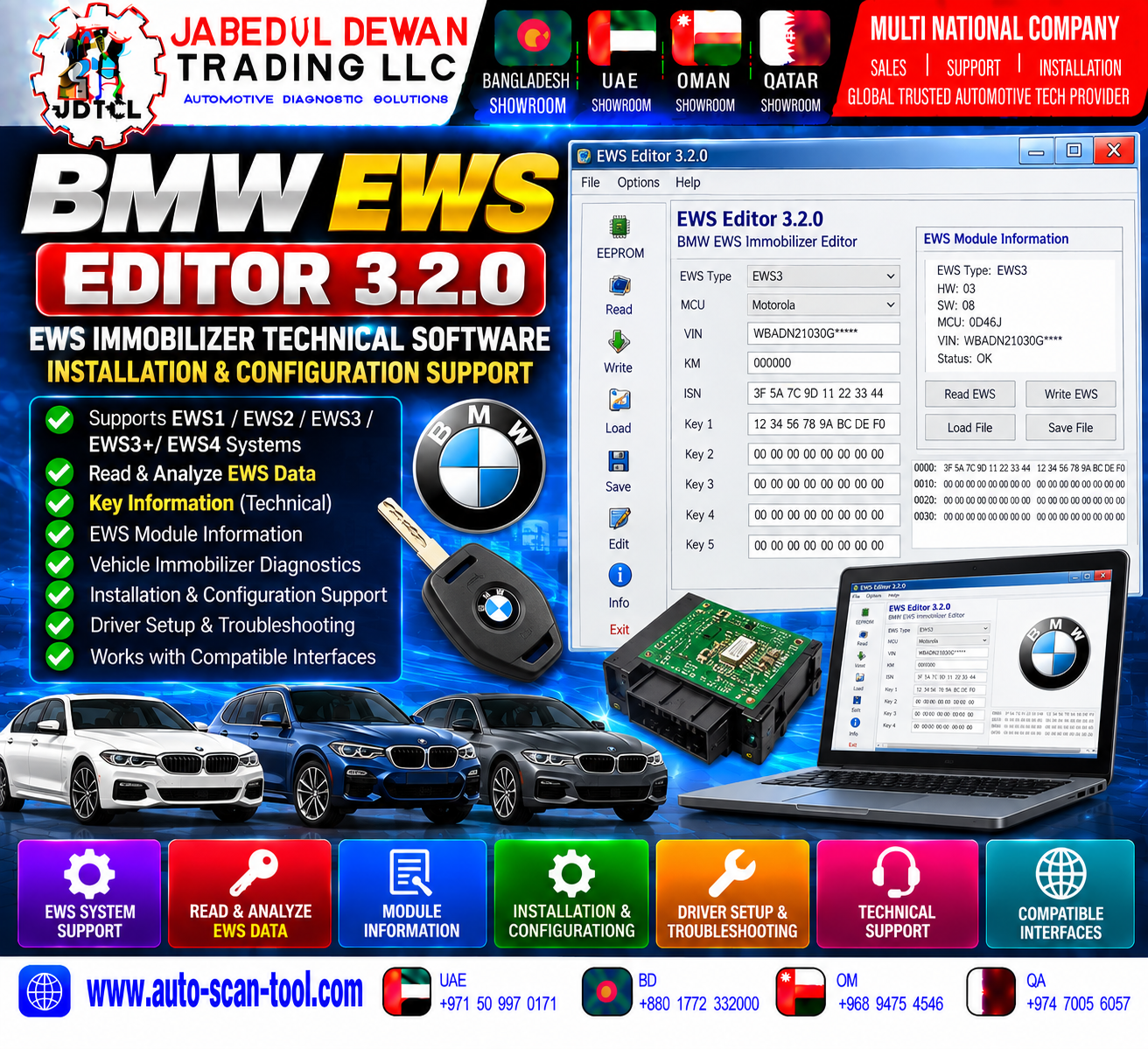 BMW EWS Editor 3.2.0 EWS Immobilizer Technical Software - JDTCL