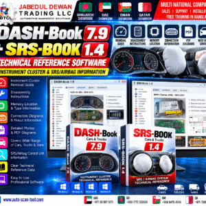 DASH-Book v7.9 and SRS-BOOK v1.4 instrument cluster and SRS technical reference software - Jabedul Dewan Trading LLC