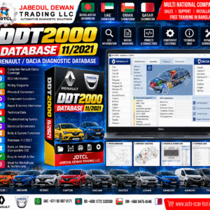 DDT2000 Database 11/2021 Renault Dacia diagnostic database - Jabedul Dewan Trading LLC