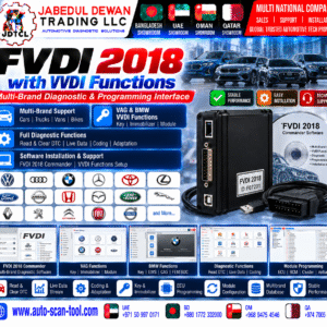 FVDI 2018 with VVDI Functions diagnostic interface installation and configuration support - JDTCL