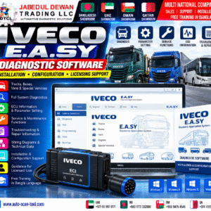 IVECO E.A.SY diagnostic software installation configuration and authorized licensing support - Jabedul Dewan Trading LLC