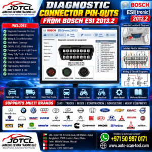JDTCL Diagnostic Connector Pin-Outs from Bosch ESI 2013.2 branded image