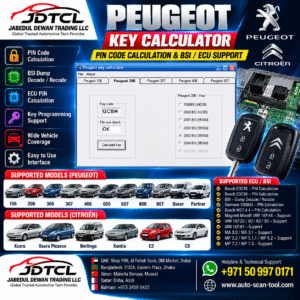 JDTCL Peugeot Key Calculator automotive diagnostic software