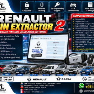 JDTCL Renault Pin Extractor 2 automotive immobilizer PIN software