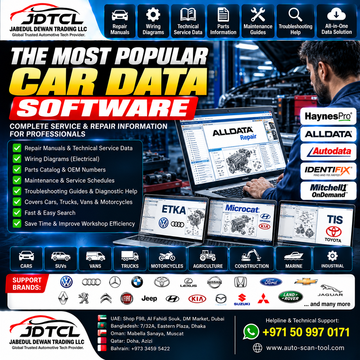 JDTCL The Most Popular Car Data Software