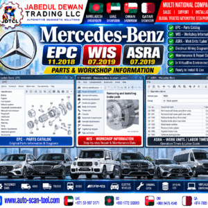 Mercedes-Benz EPC 11.2018 and WIS ASRA 07.2019 parts and workshop information installation support - JDTCL