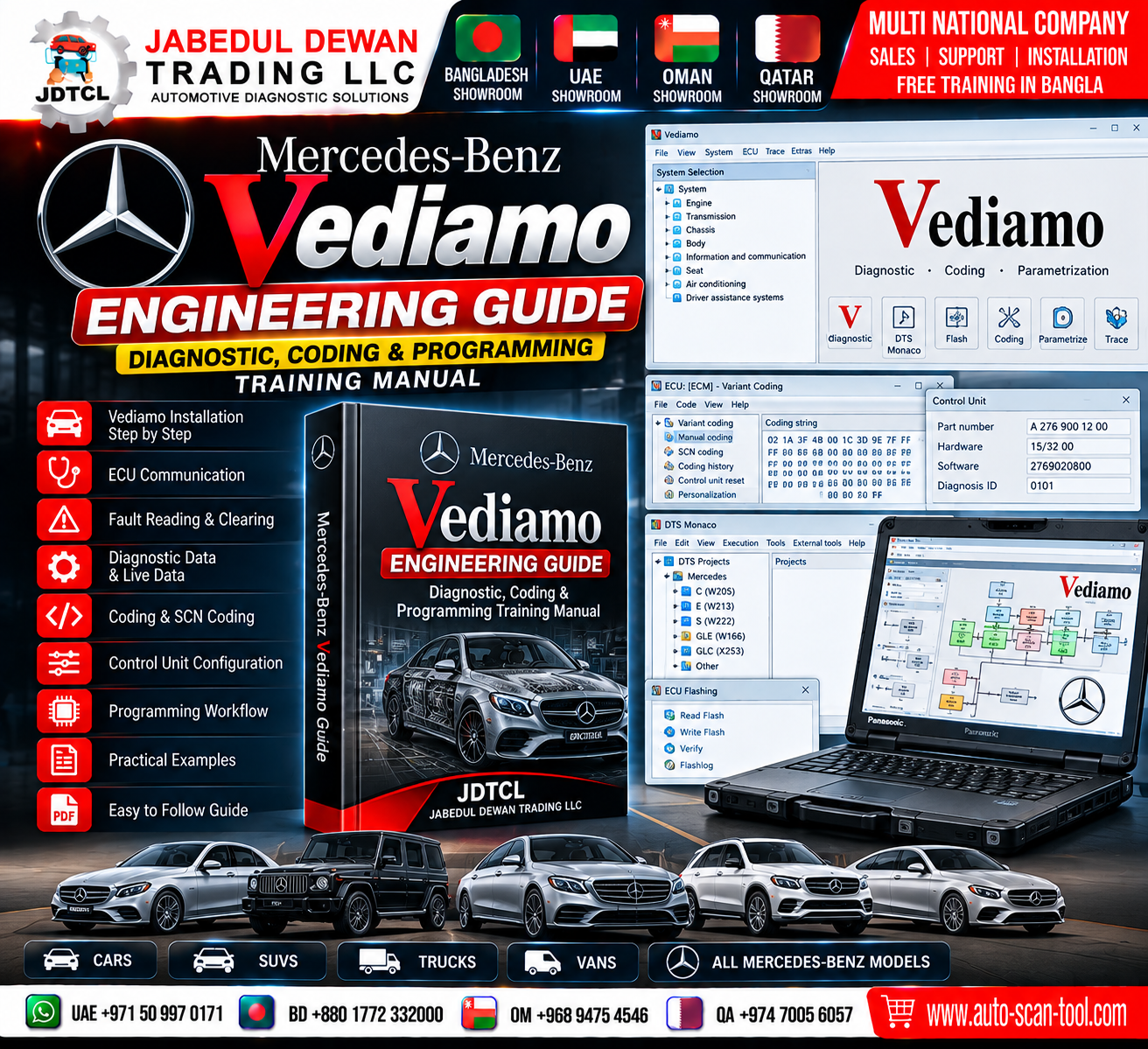 Mercedes-Benz Vediamo Engineering Guide diagnostic coding programming training manual - Jabedul Dewan Trading LLC