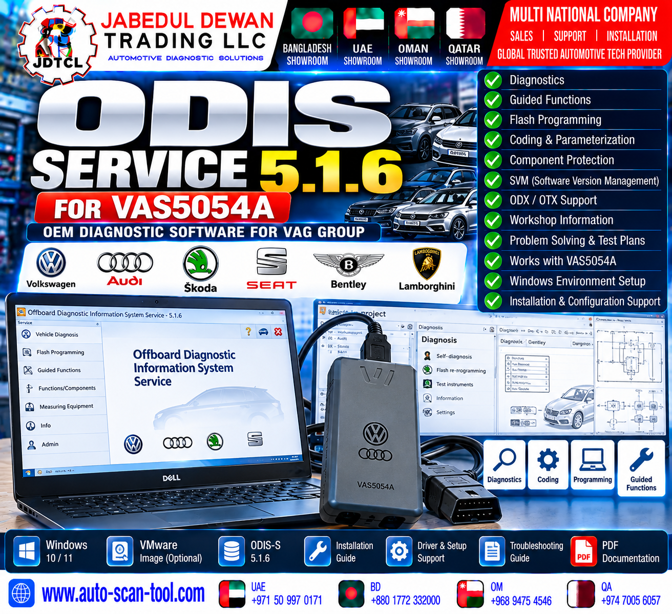 ODIS Service 5.1.6 VAS5054A installation and configuration support - JDTCL