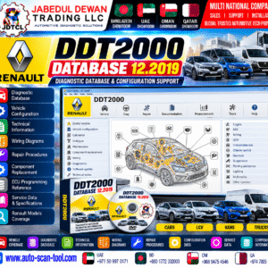 Renault DDT2000 Database 12.2019 diagnostic database and configuration support - JDTCL Jabedul Dewan Trading LLC